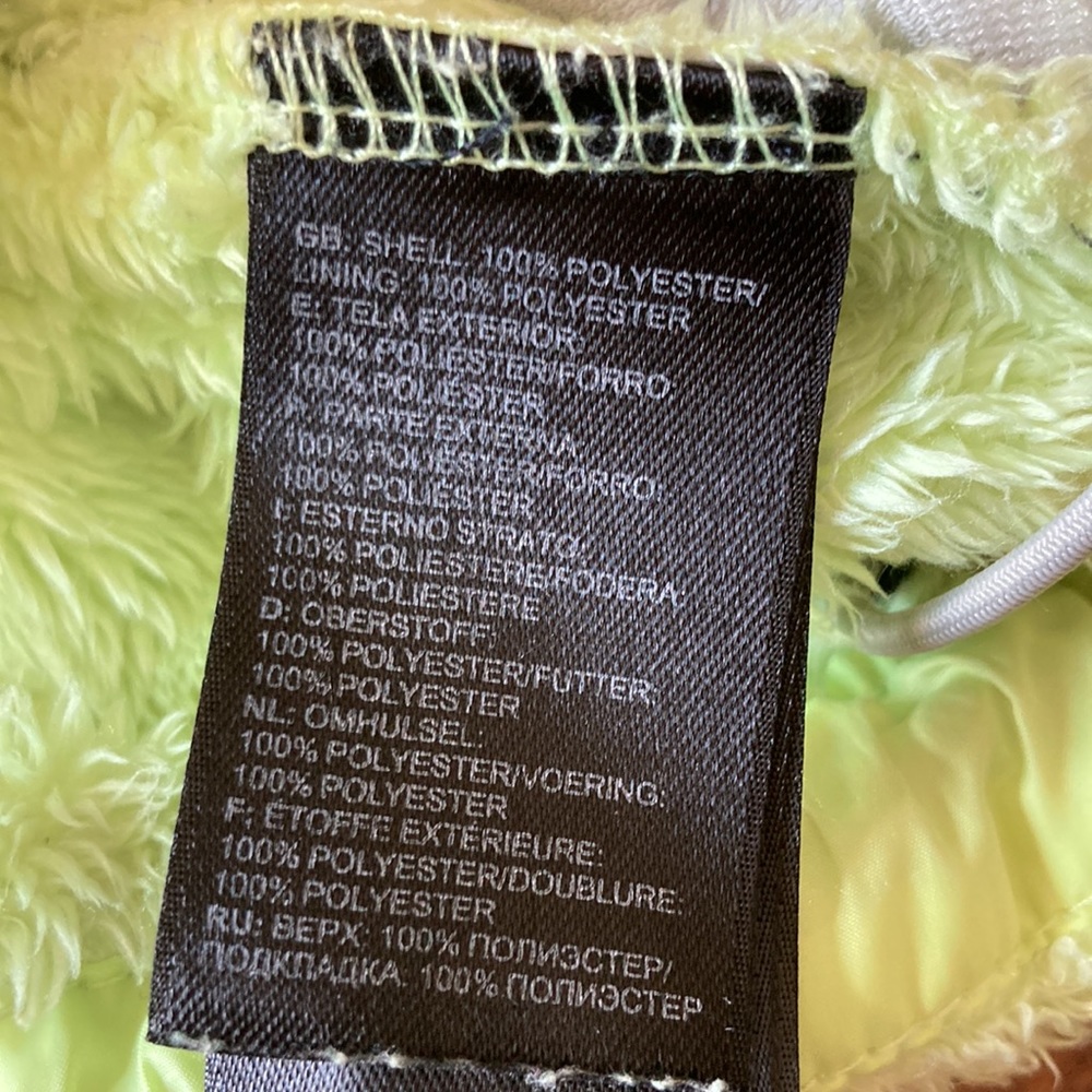 Neon Yellow Hooded NF Fleece - Picture 8 of 9